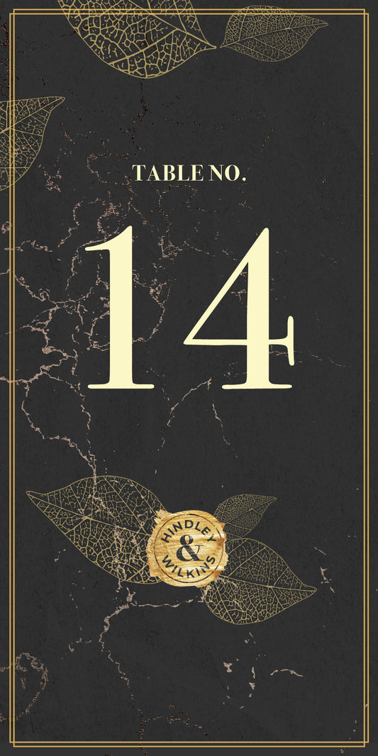 Table Numbers- Gold
