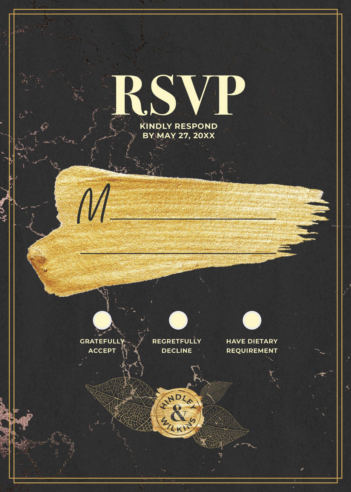 Gold Splash Invitations Invitation-Gold – PrintsToday.co.uk