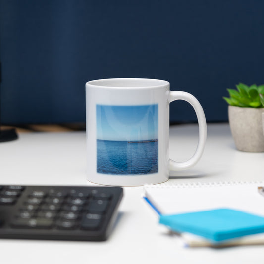 Square Photo Personalised Mug (Two Images)