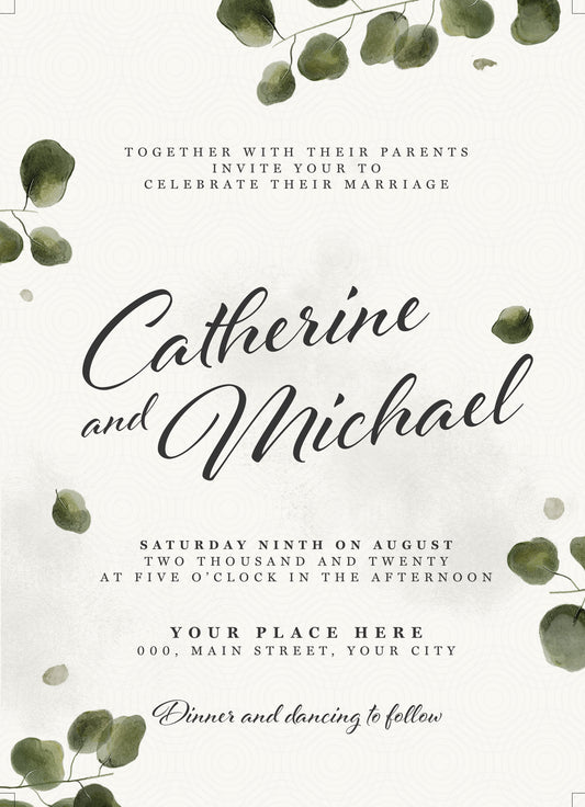 Invitation-Eucalyptus