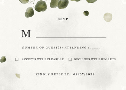 Invitation-Eucalyptus