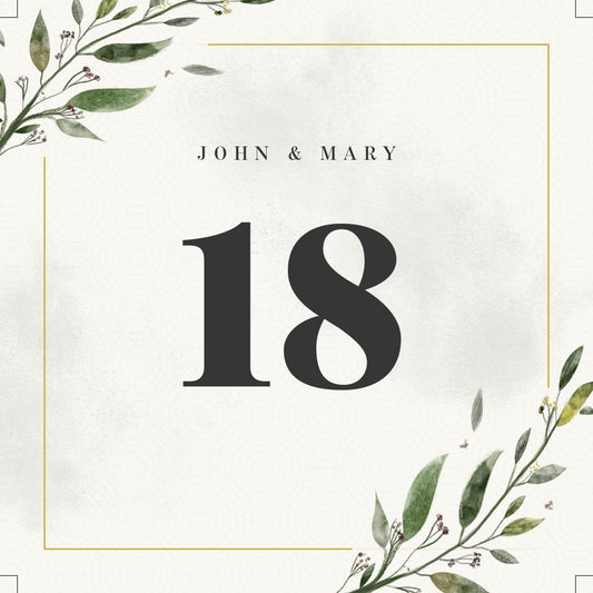 Table Numbers- Fashion