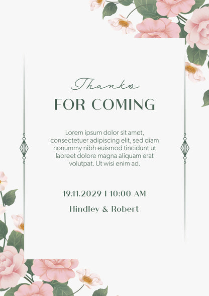 Invitation-Classic Roses